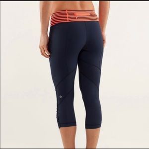 Lululemon Run For Your Life Crop leggings workout exercise pant size 8